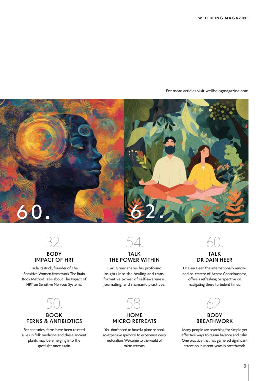 Wellbeing Magazine Preview Pages