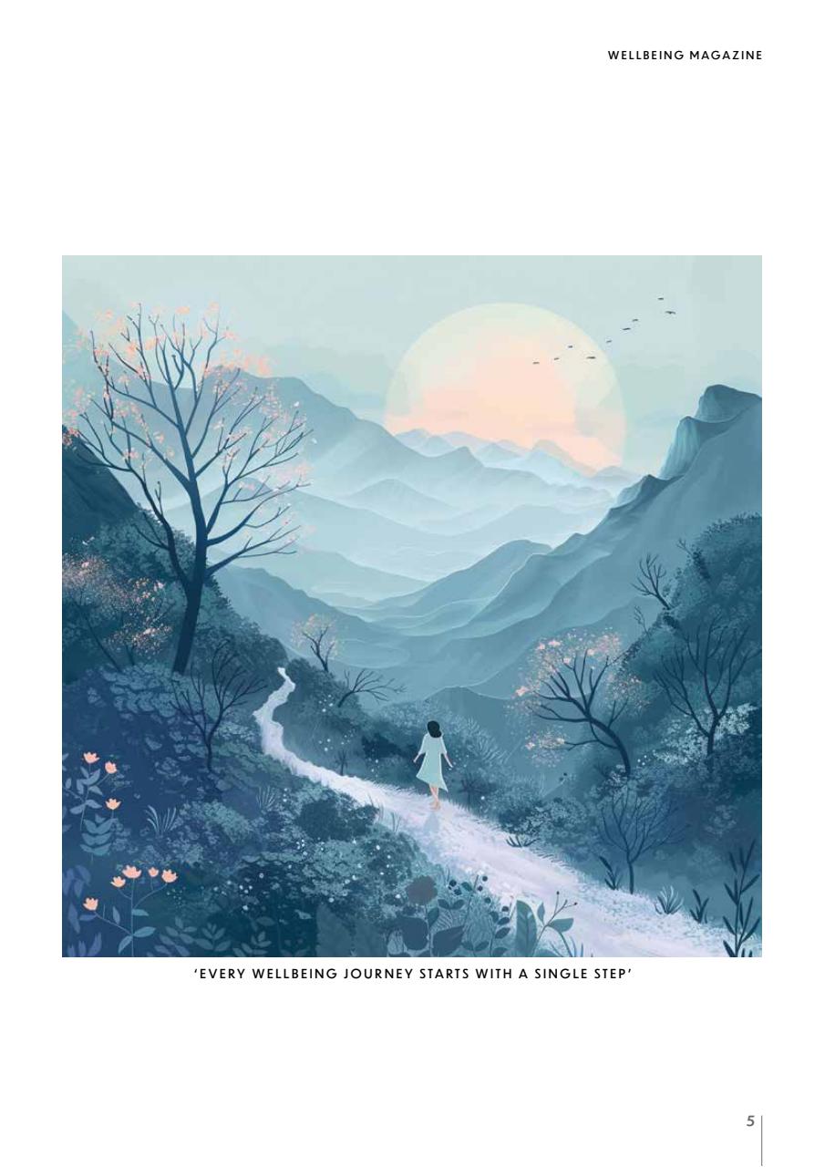Wellbeing Magazine Preview Pages