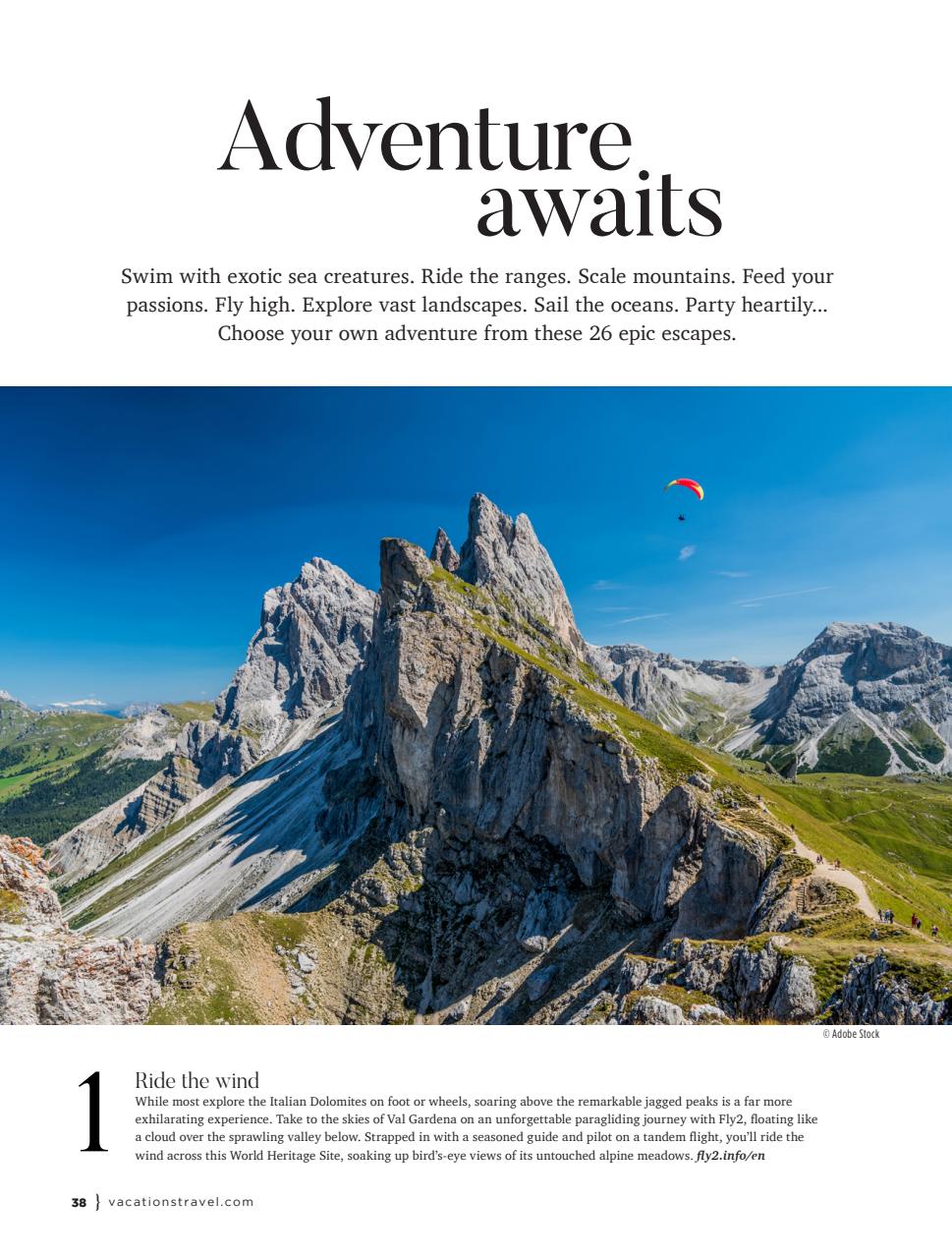 Vacations & Travel Preview Pages