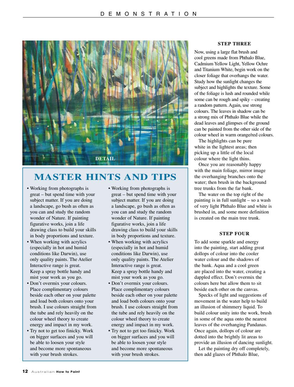 Australian How to Paint Preview Pages