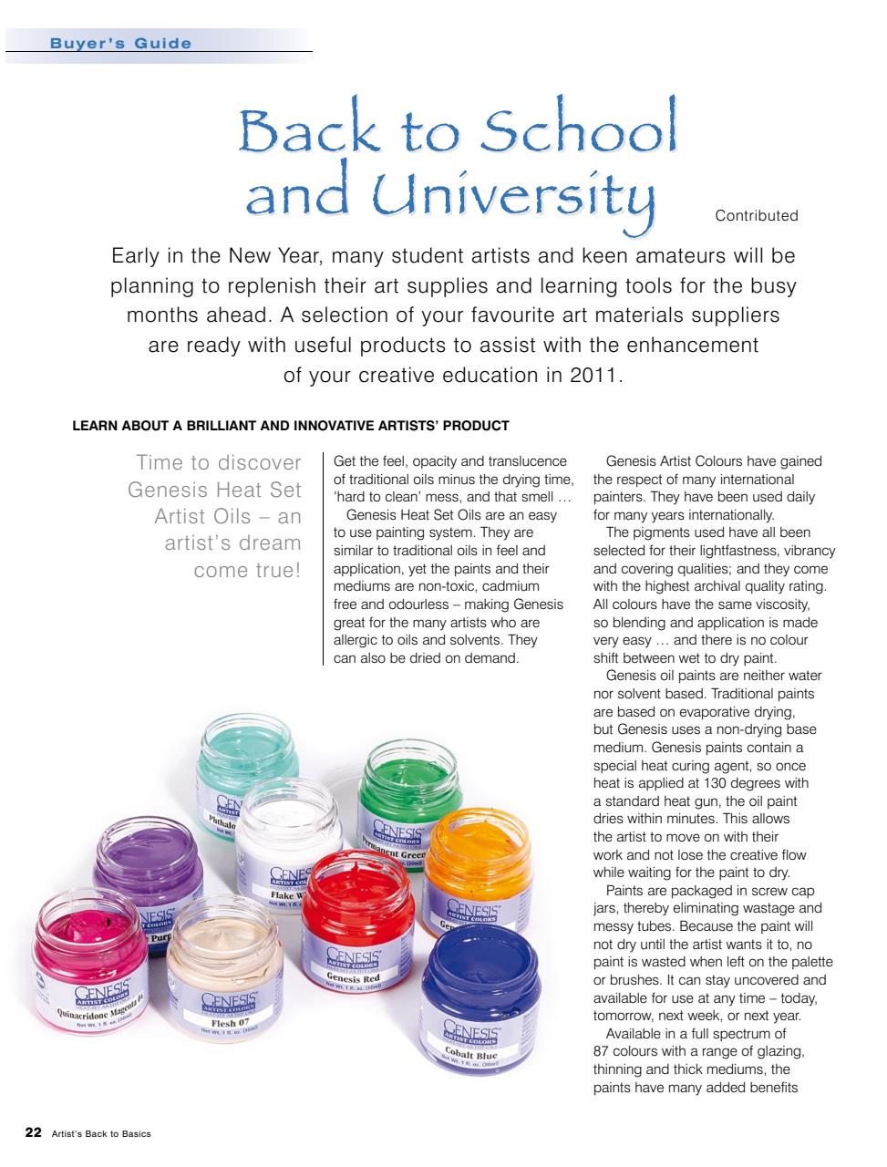 Artists Back to Basics Preview Pages