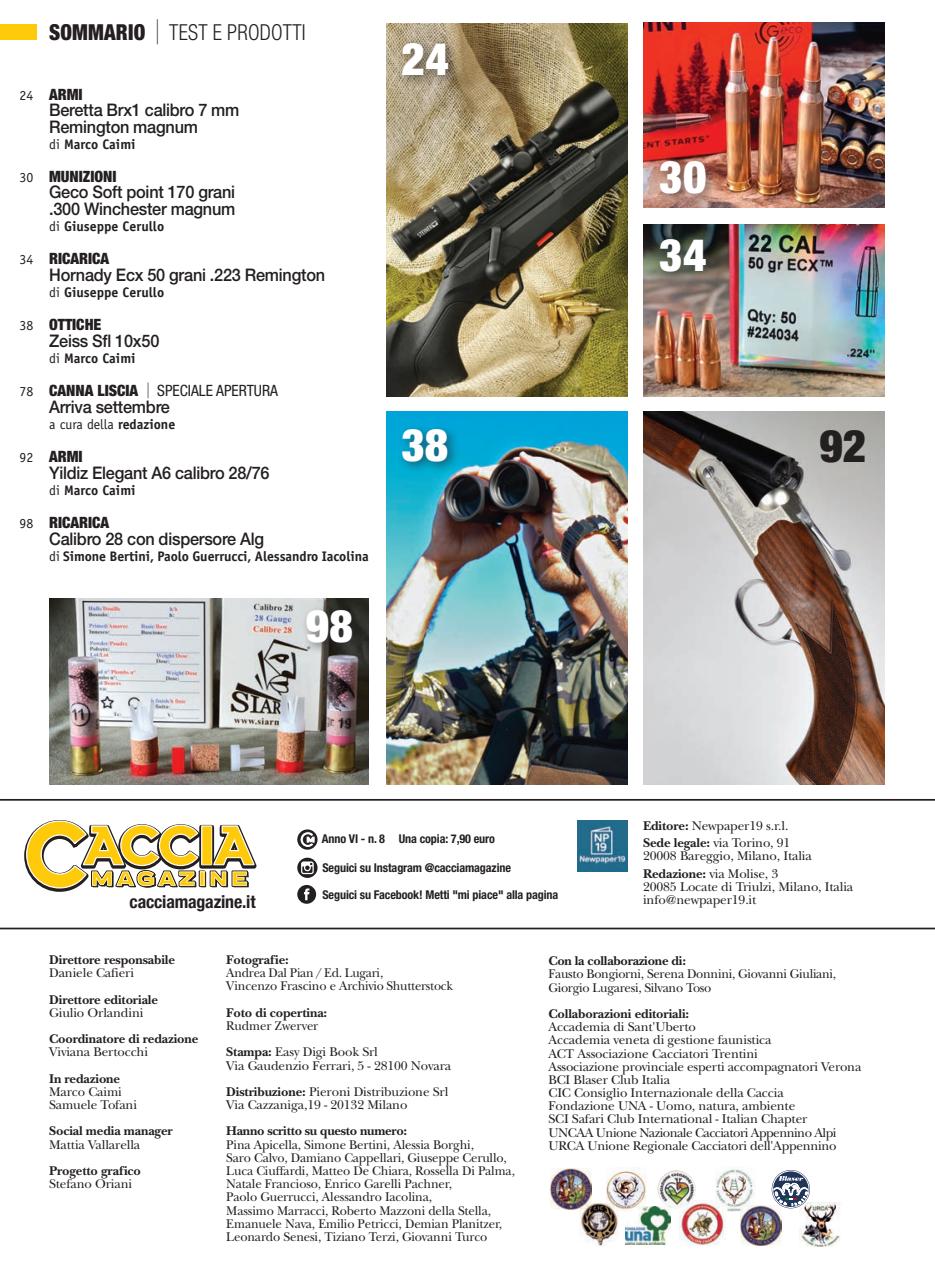 Caccia Magazine Preview Pages
