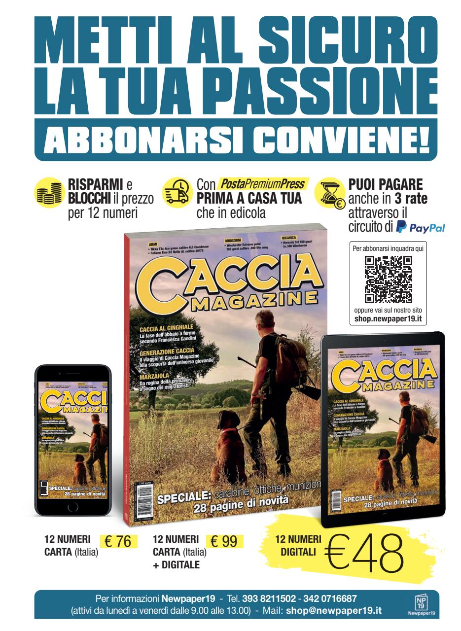 Caccia Magazine Preview Pages
