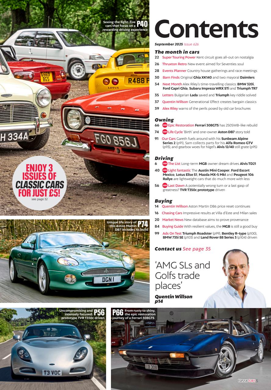 Classic Cars Preview Pages