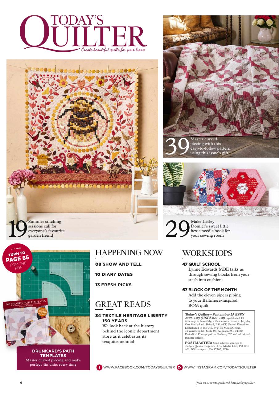 Today’s Quilter Preview Pages