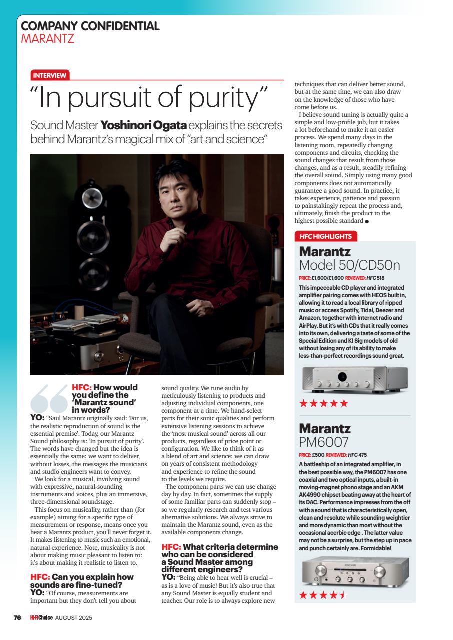 Hi-Fi Choice Preview Pages