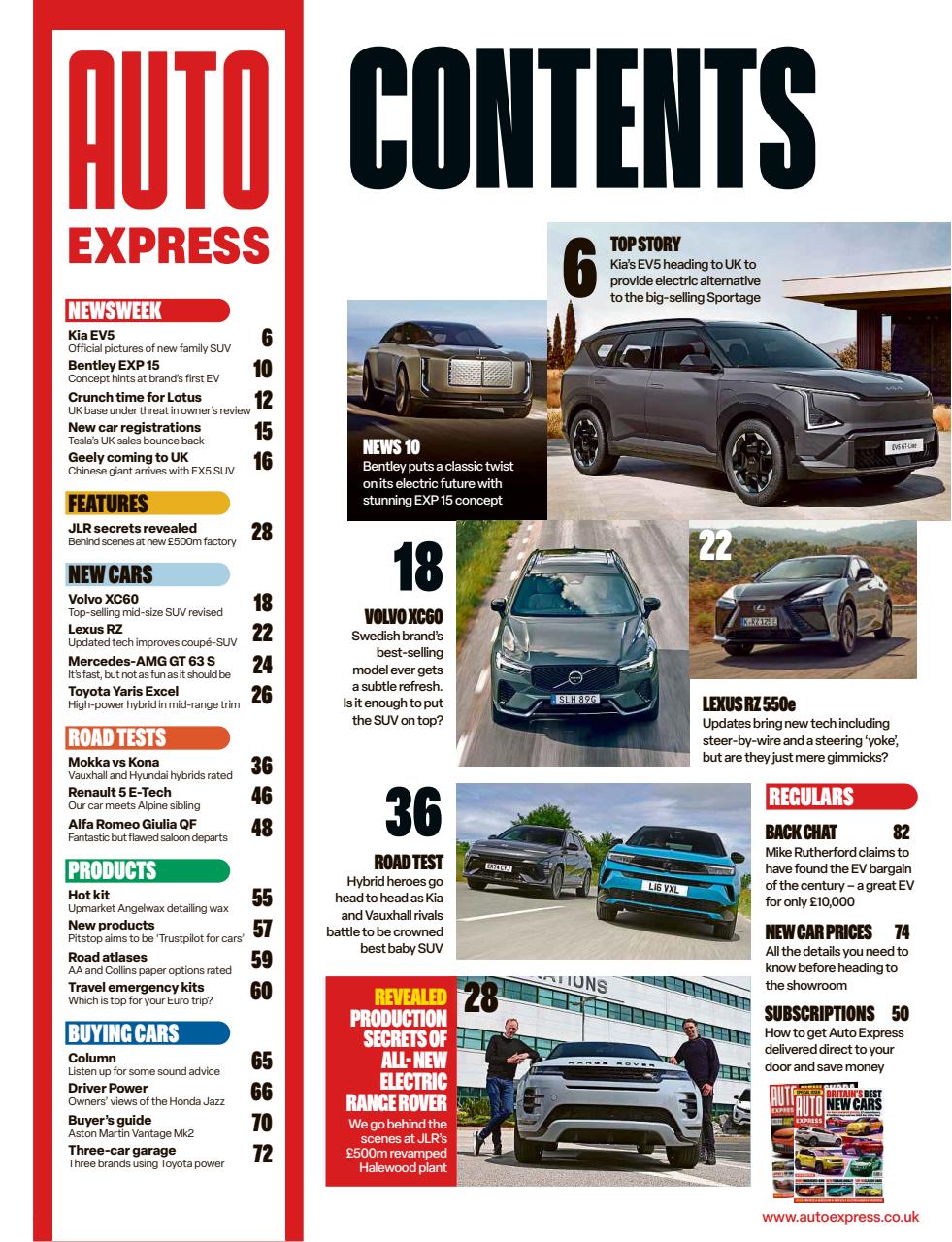 Auto Express Preview Pages