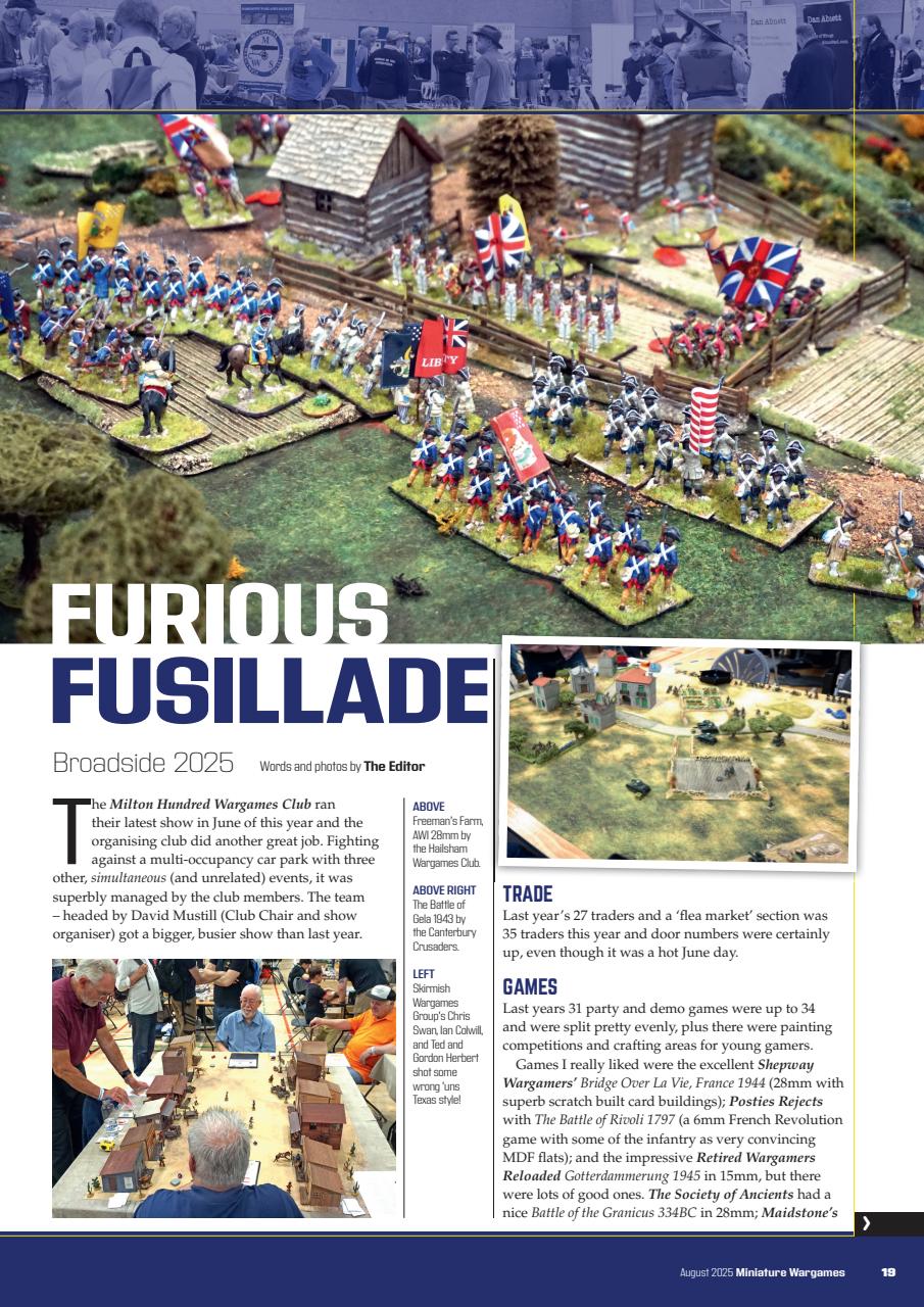 Miniature Wargames Preview Pages
