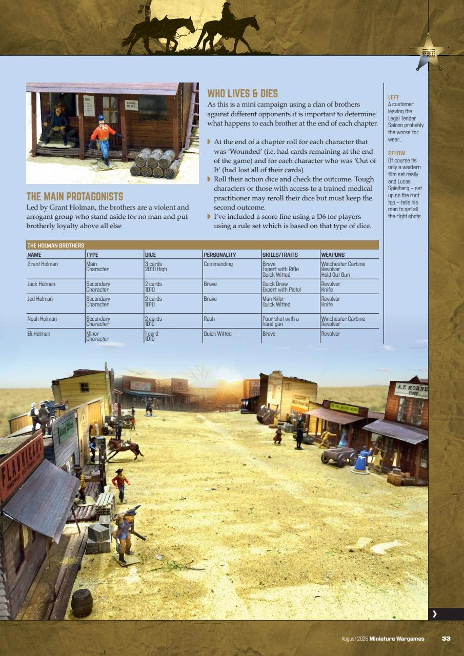 Miniature Wargames Preview Pages
