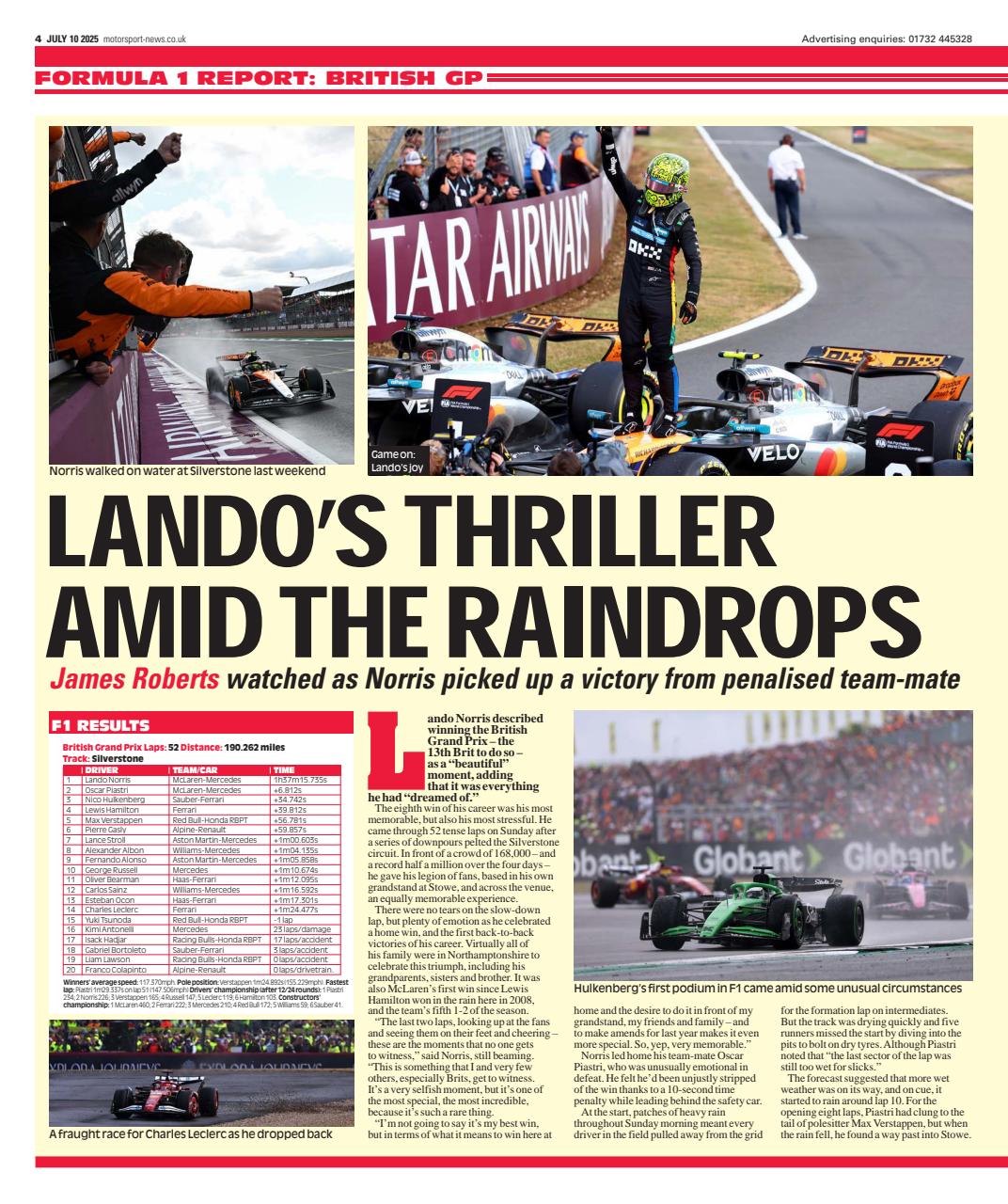 Motorsport News Preview Pages