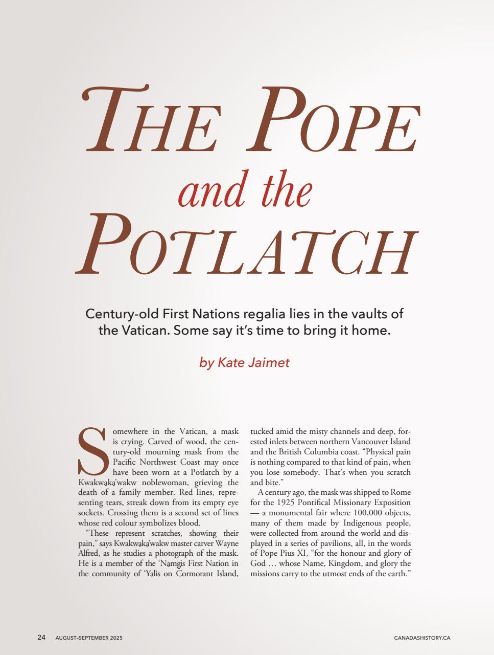 Canada's History Preview Pages