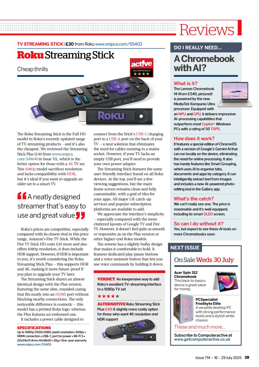 Computer Active Preview Pages