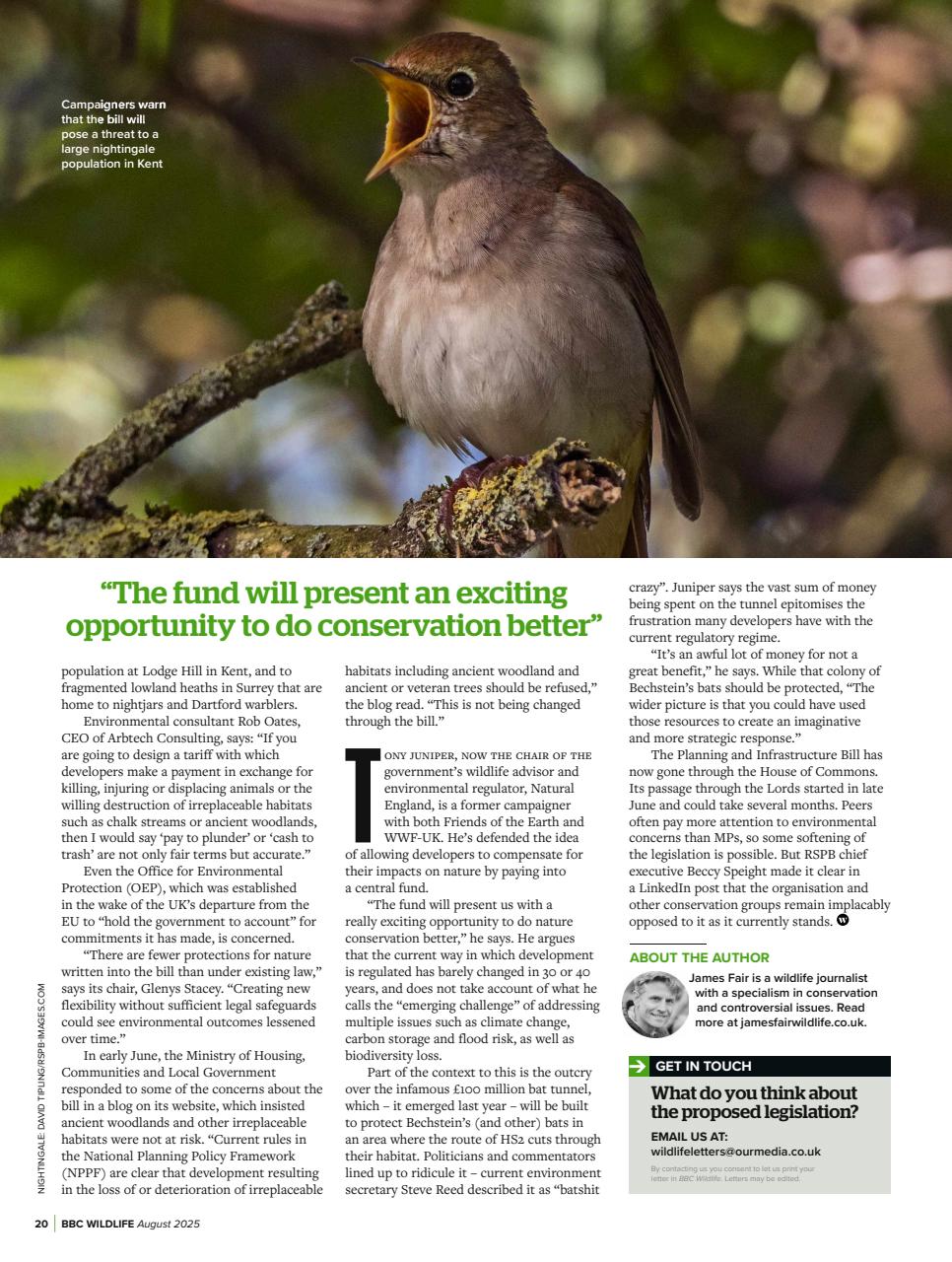 BBC Wildlife Magazine Preview Pages