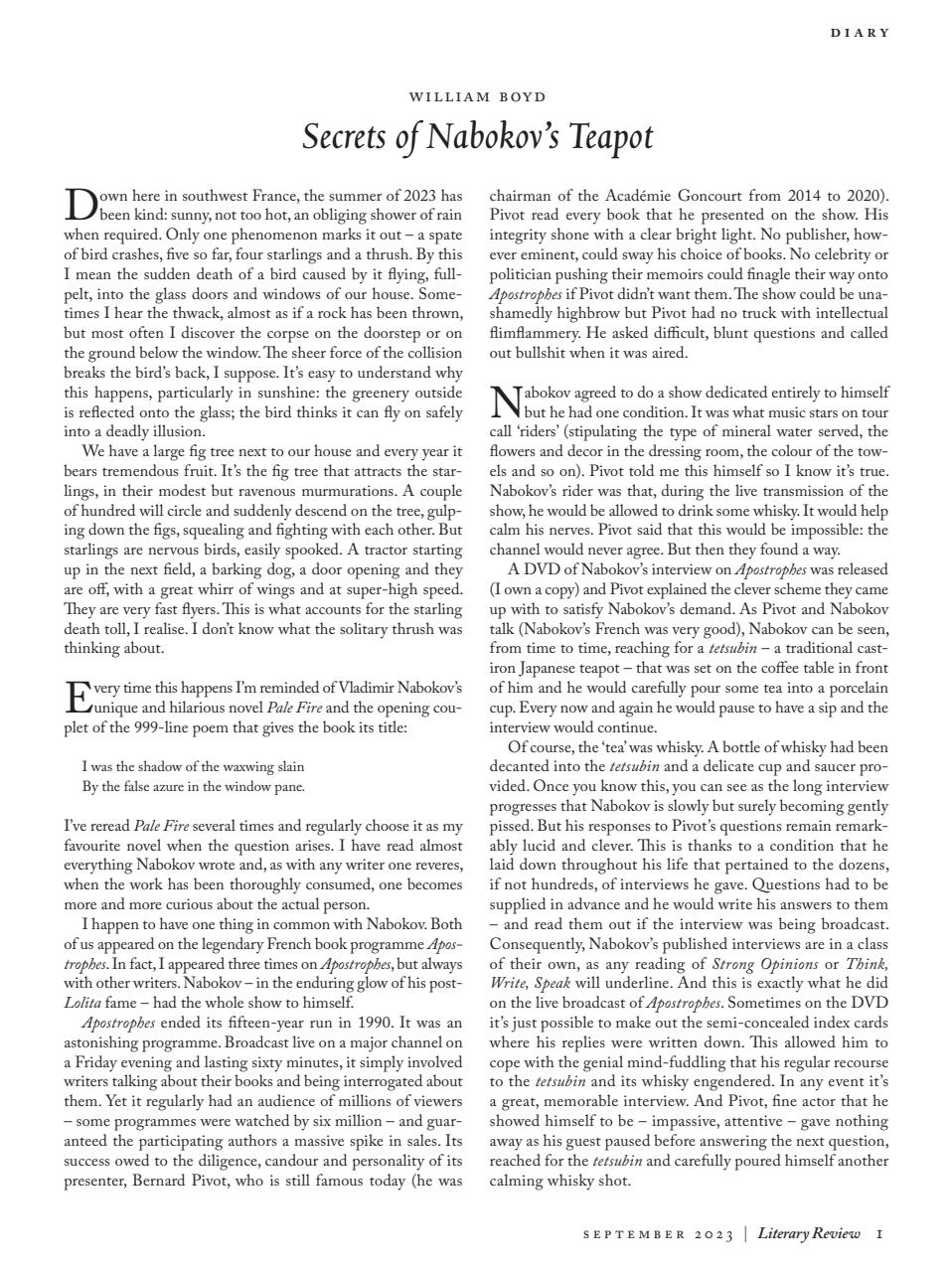 Literary Review Preview Pages