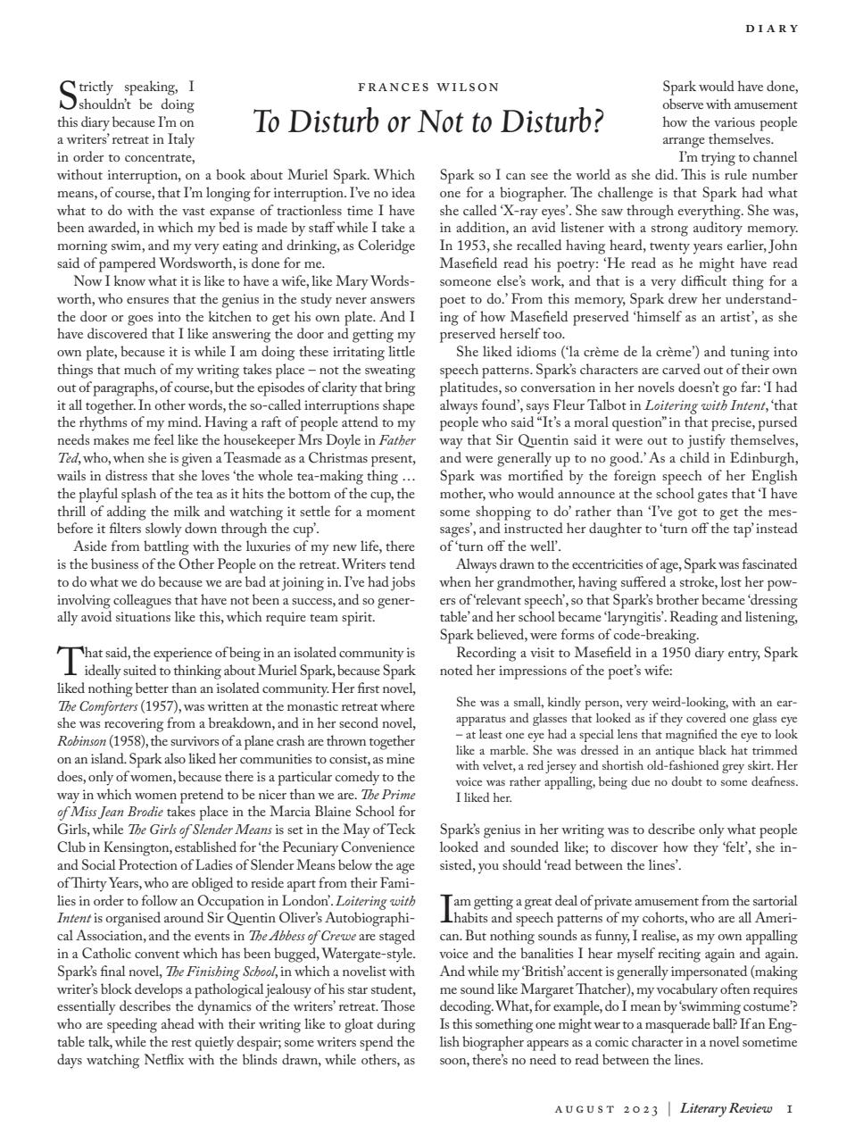 Literary Review Preview Pages