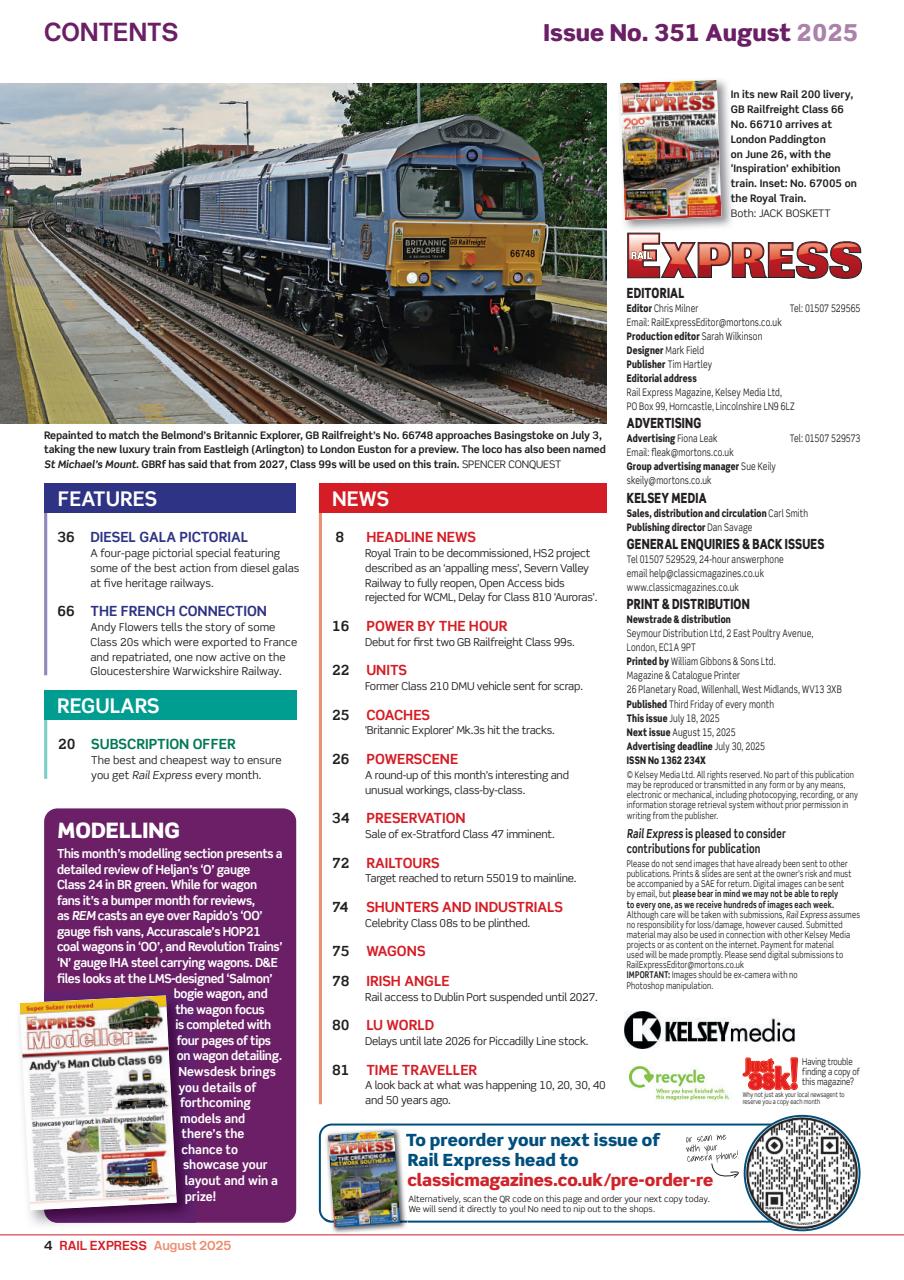 Rail Express Preview Pages