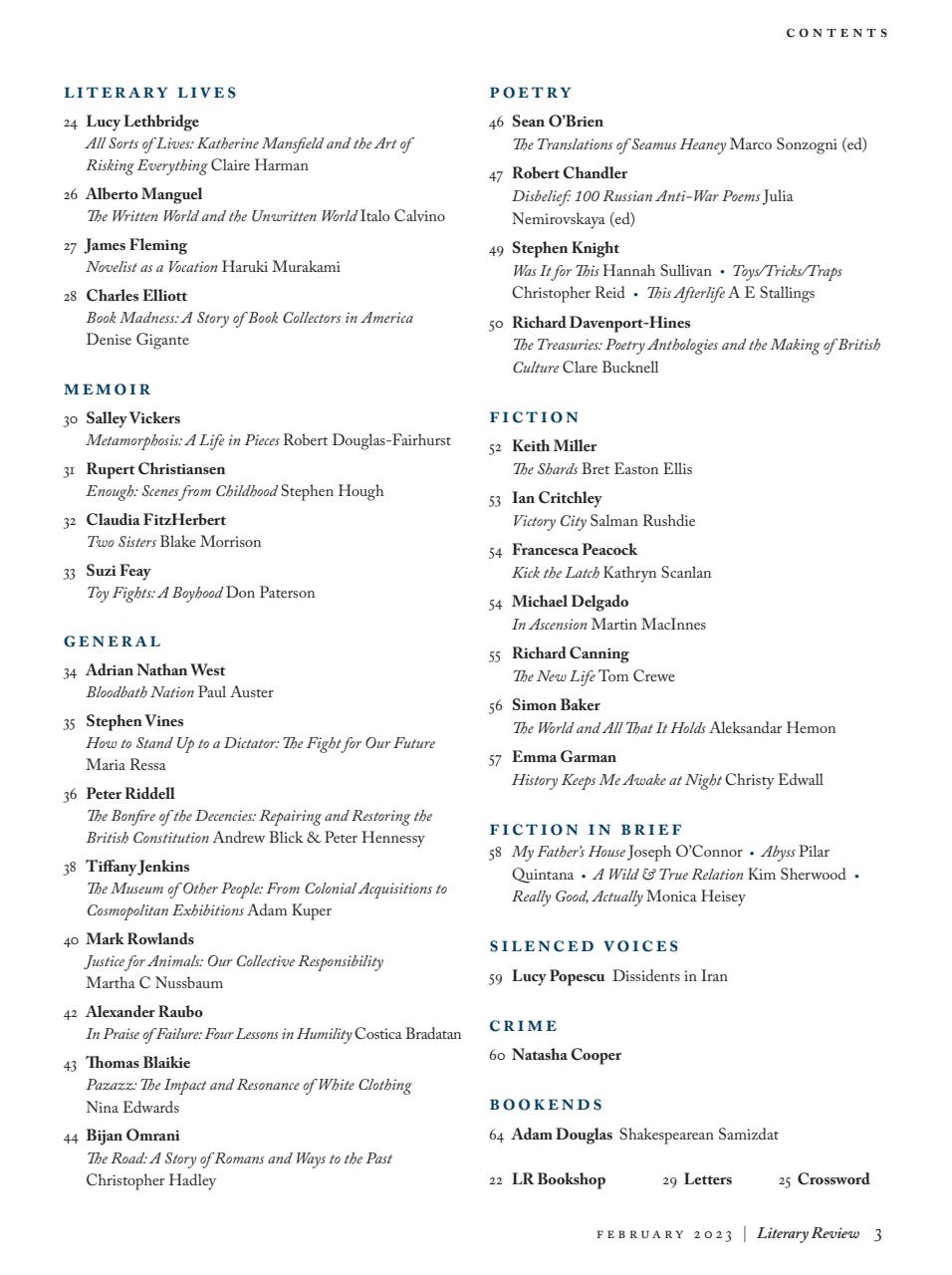 Literary Review Preview Pages