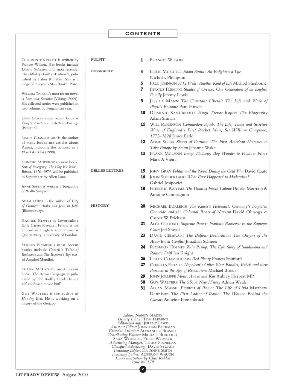 Literary Review Preview Pages