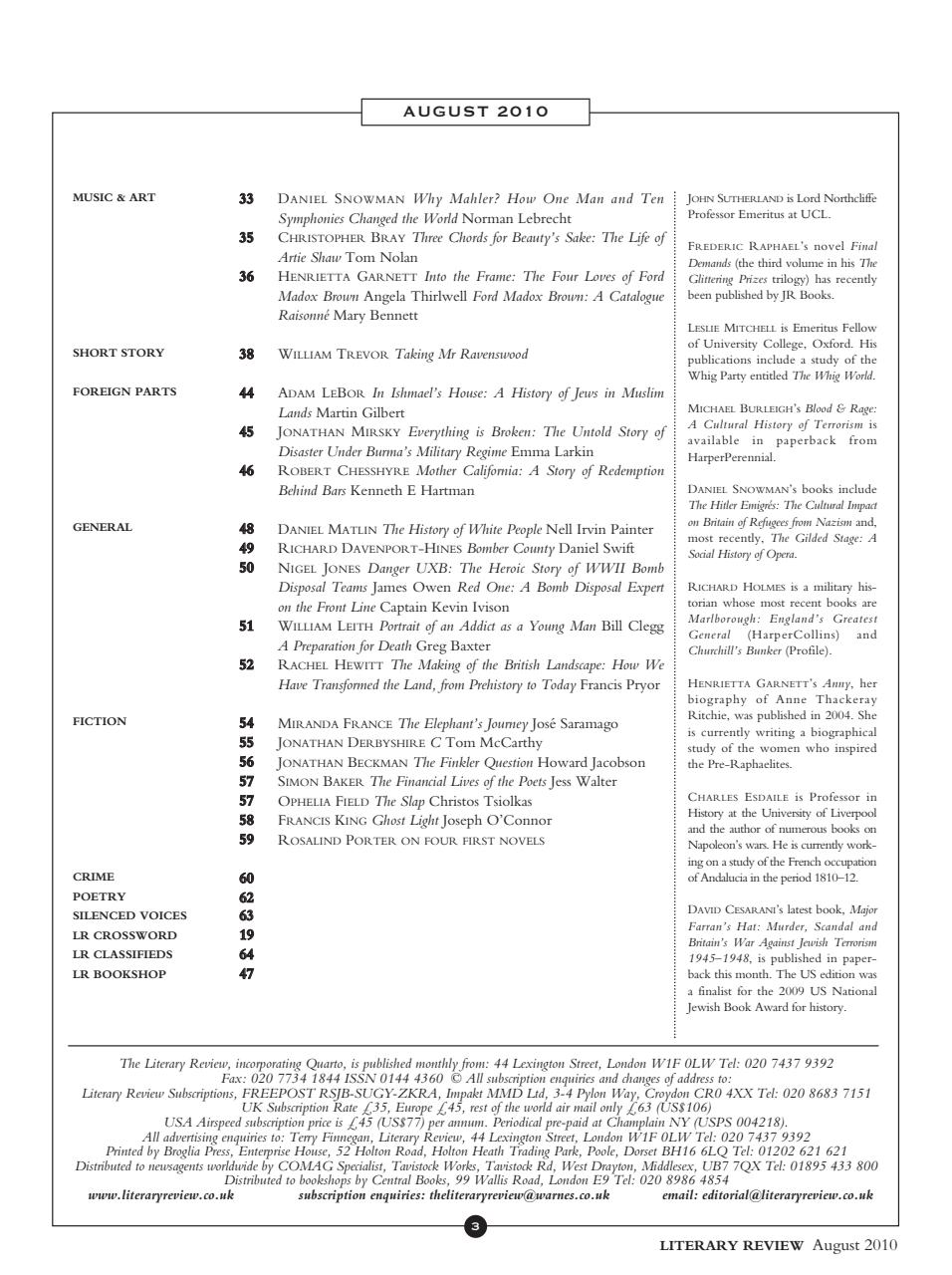 Literary Review Preview Pages