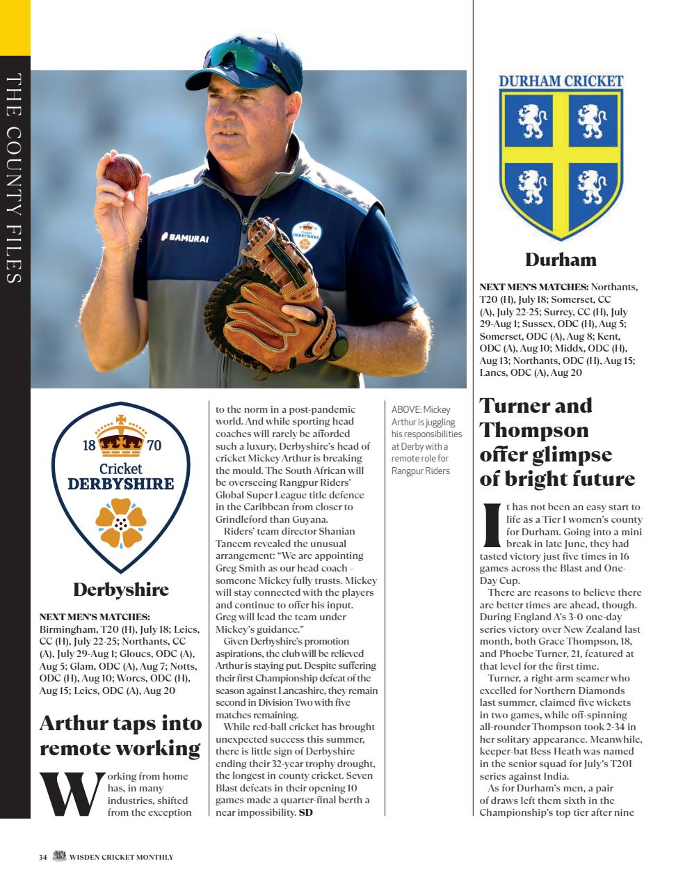 Wisden Cricket Monthly Preview Pages
