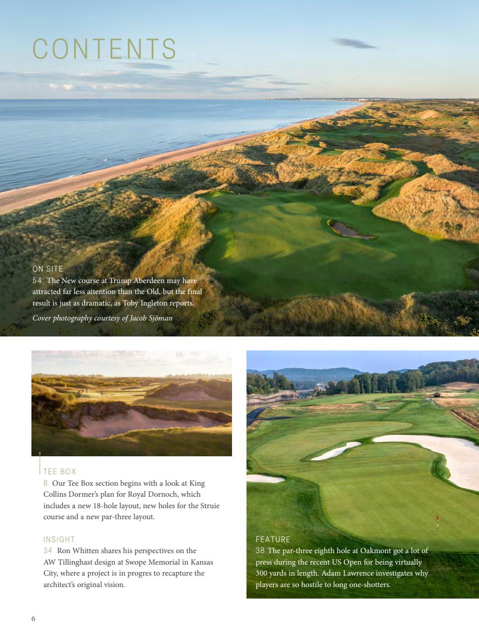 Golf Course Architecture Preview Pages