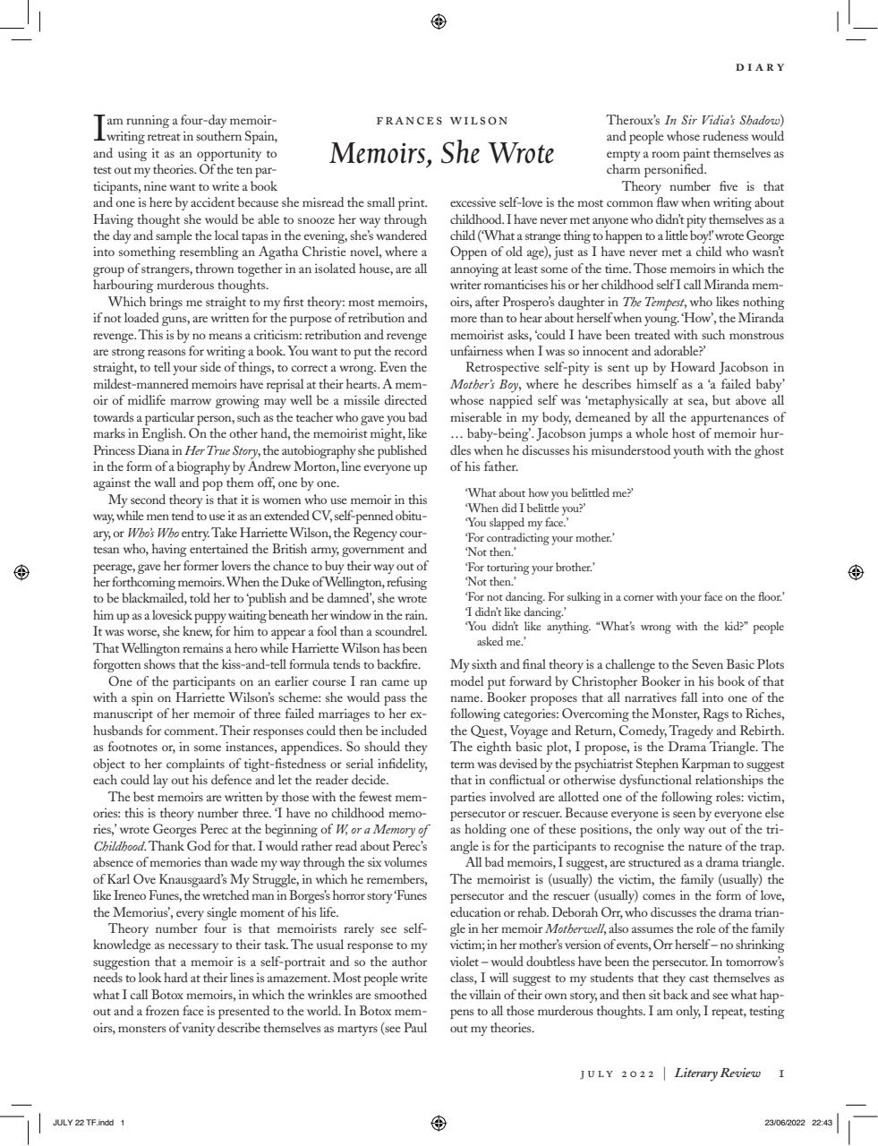 Literary Review Preview Pages