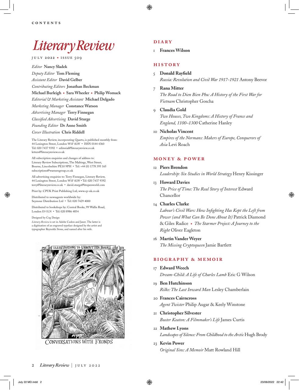 Literary Review Preview Pages