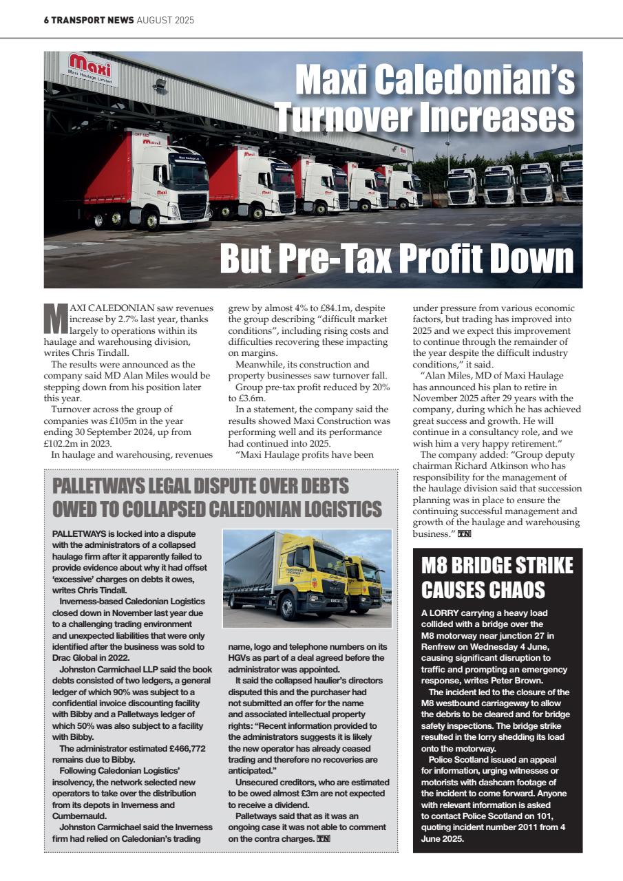Transport News Preview Pages