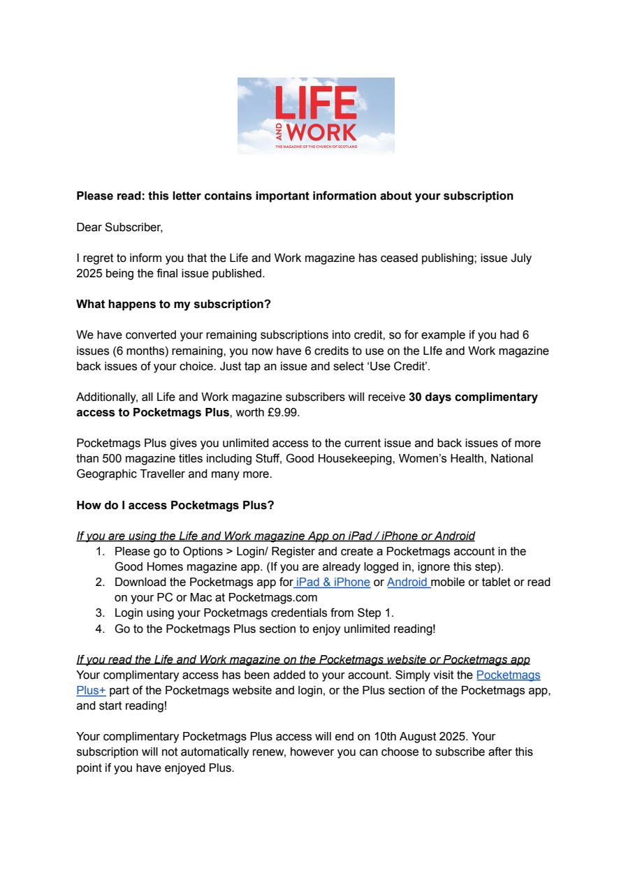 Life and Work Preview Pages