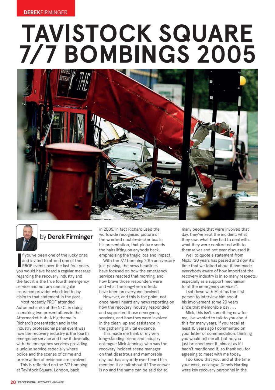 Professional Recovery Magazine Preview Pages