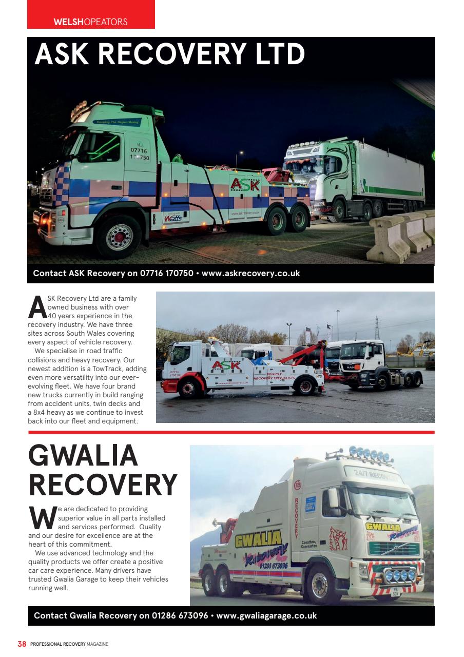 Professional Recovery Magazine Preview Pages