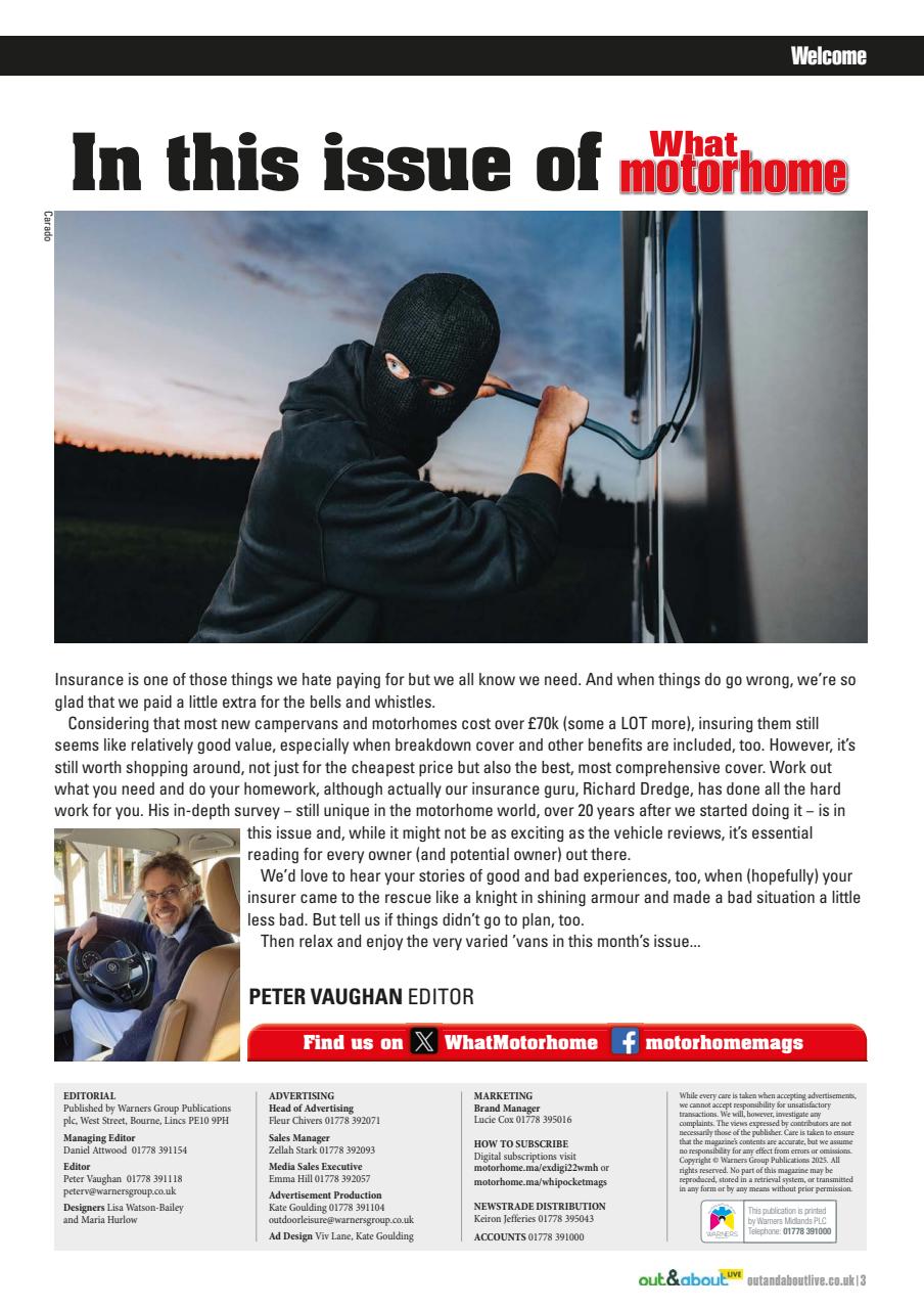 What Motorhome magazine Preview Pages