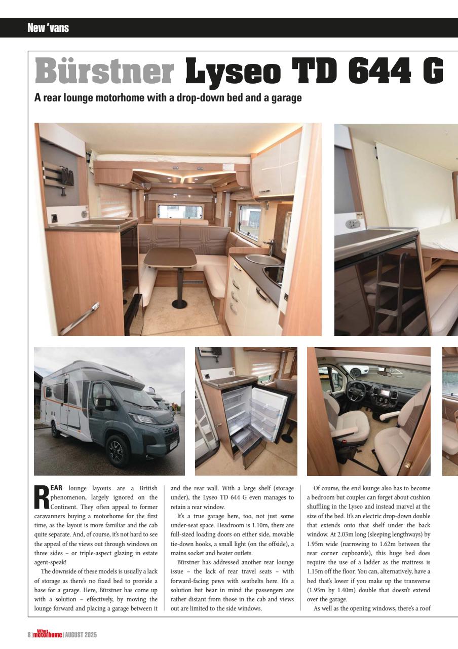 What Motorhome magazine Preview Pages