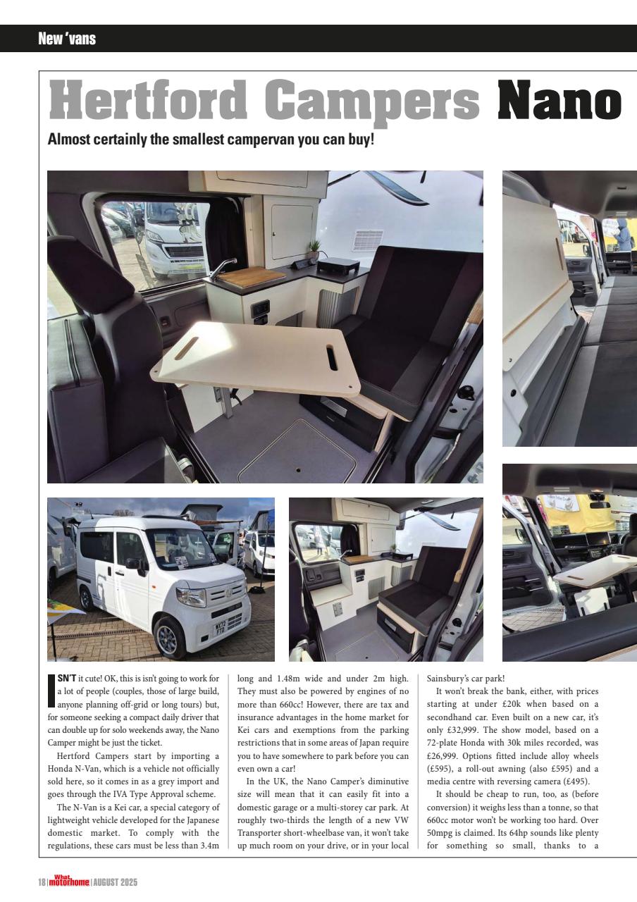 What Motorhome magazine Preview Pages