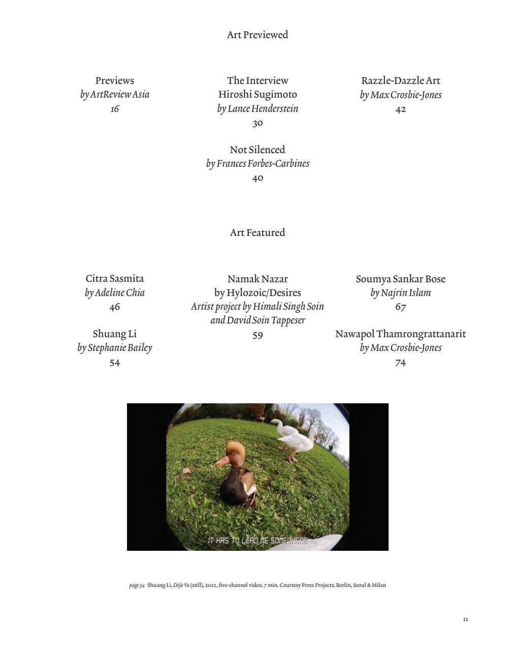 ArtReview Asia Preview Pages