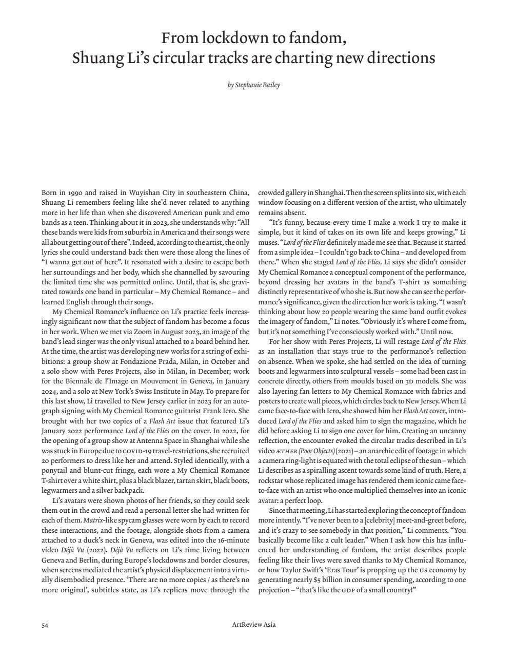 ArtReview Asia Preview Pages