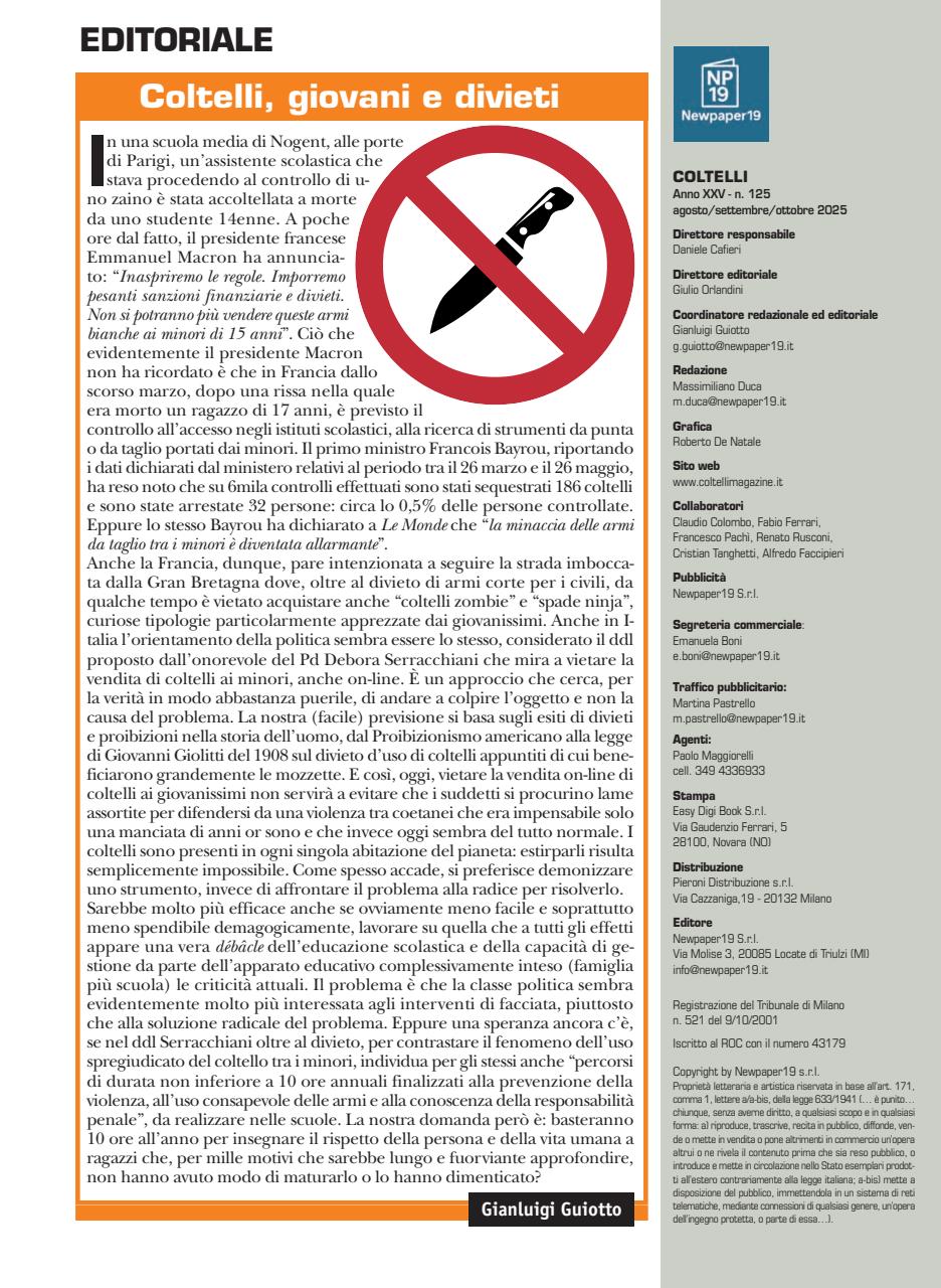 COLTELLI Preview Pages