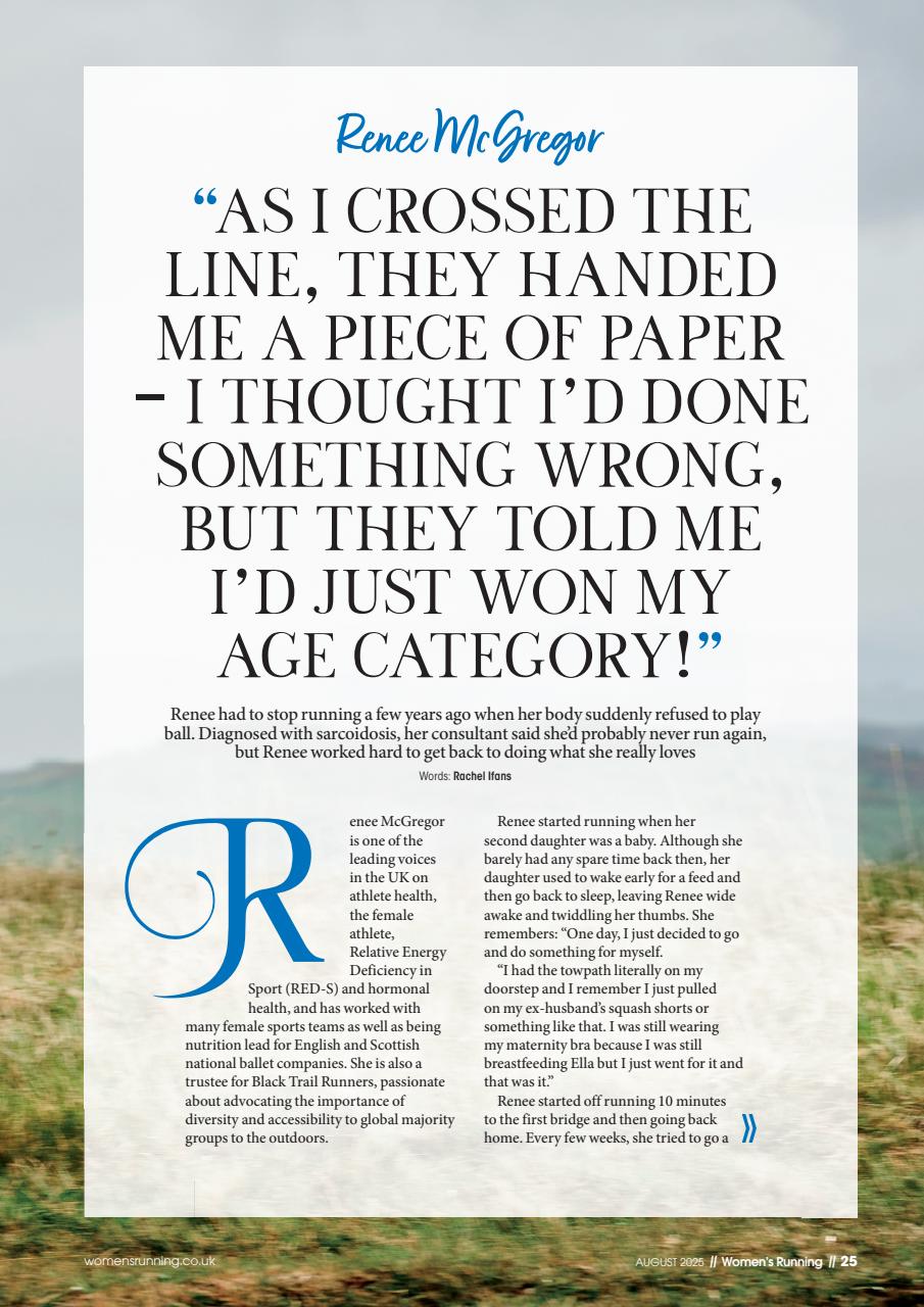 Women’s Running Preview Pages