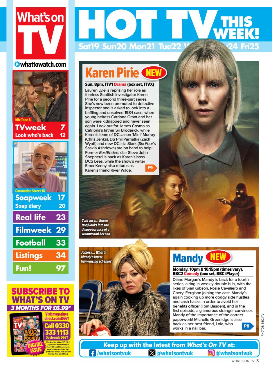 What's on TV Preview Pages