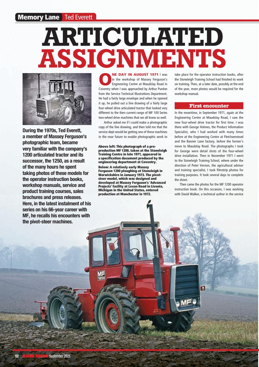 Classic Tractor Preview Pages