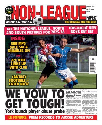 The Non-League Football Paper issue 13th July 2025