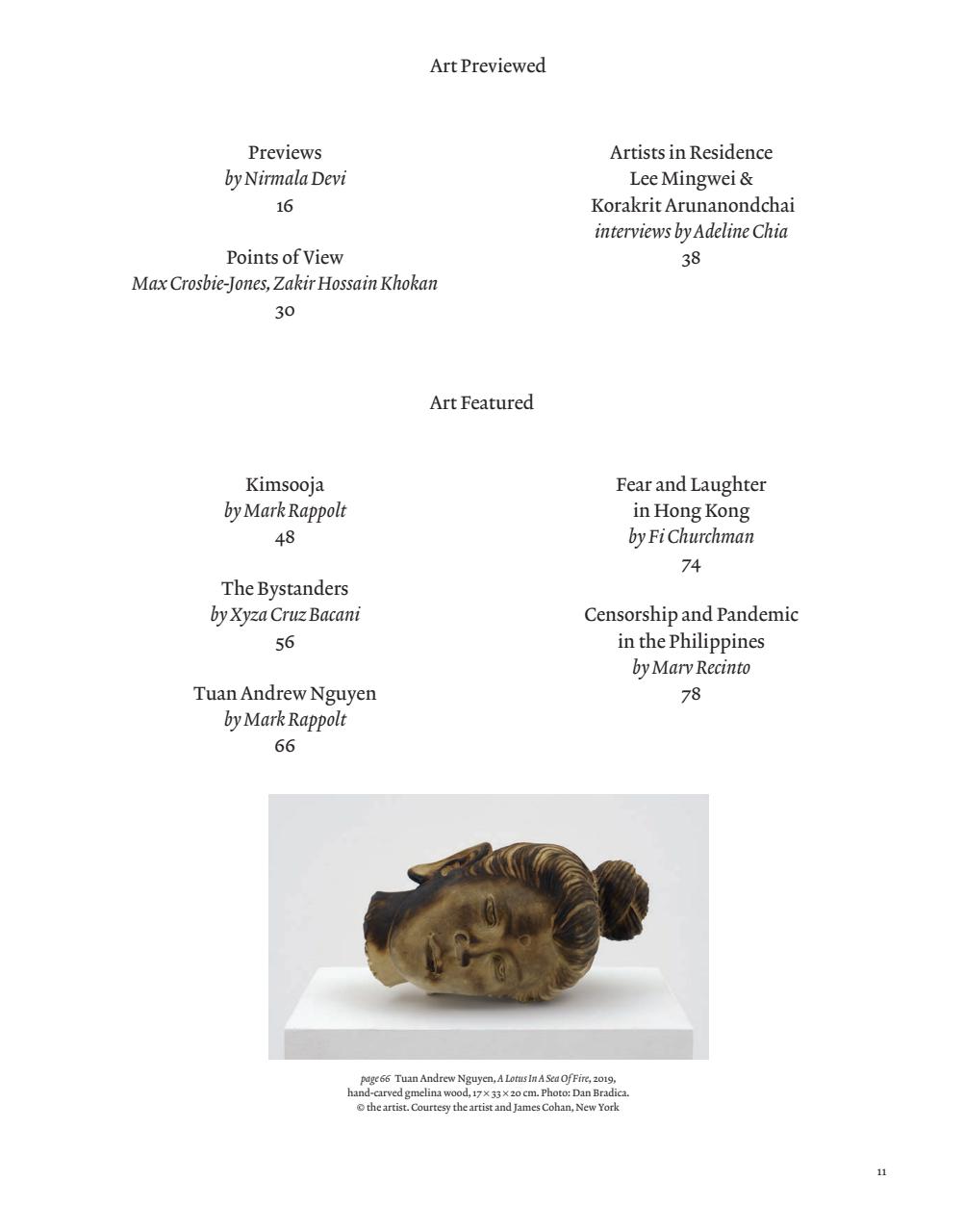 ArtReview Asia Preview Pages