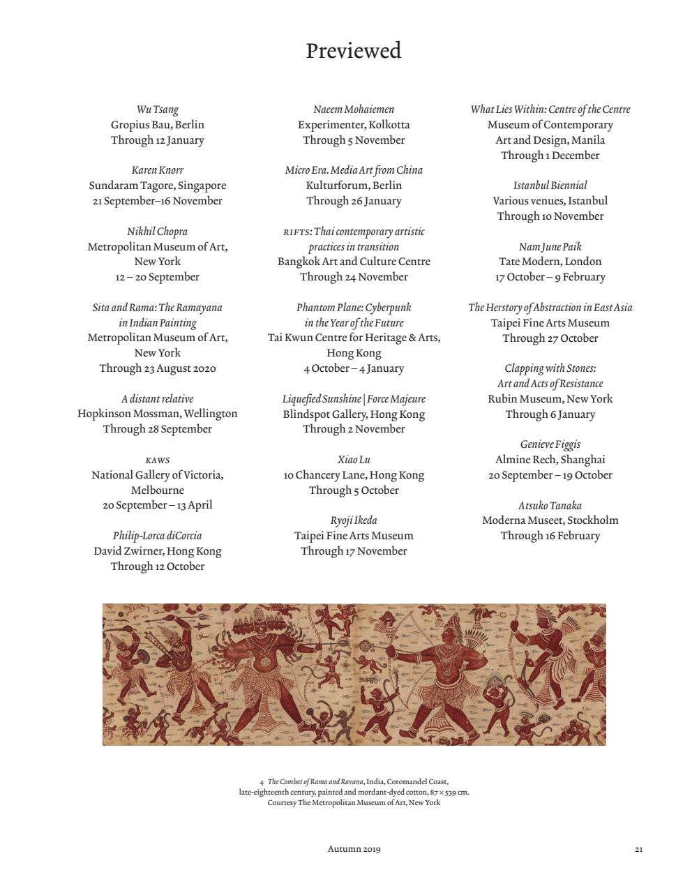 ArtReview Asia Preview Pages
