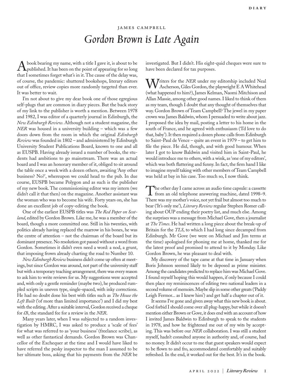 Literary Review Preview Pages