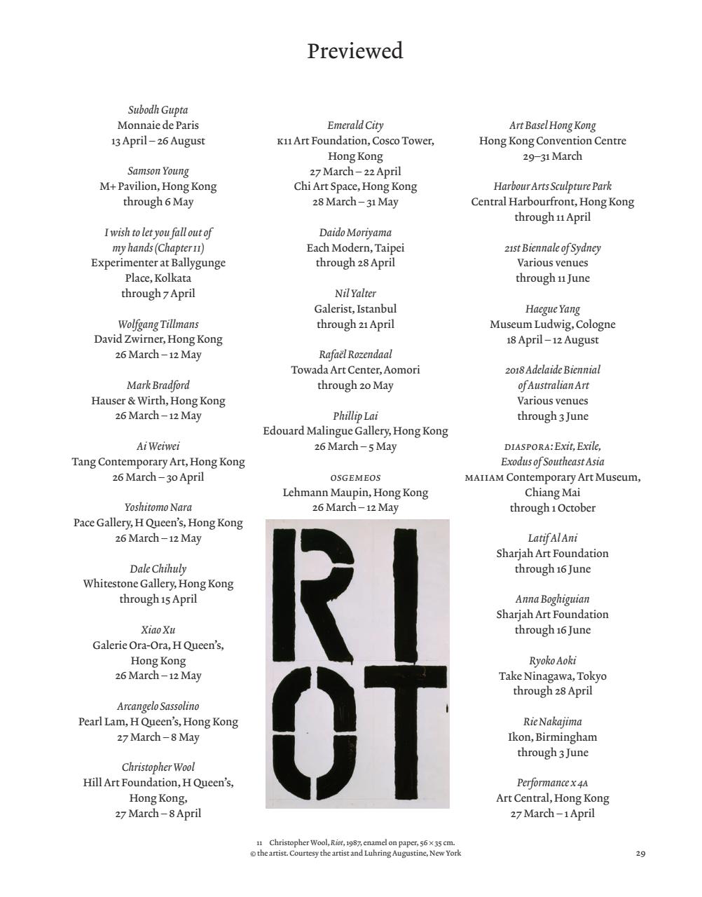 ArtReview Asia Preview Pages