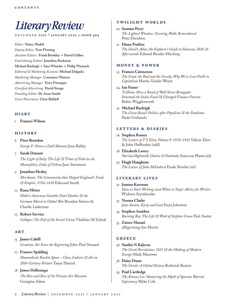 Literary Review Preview Pages