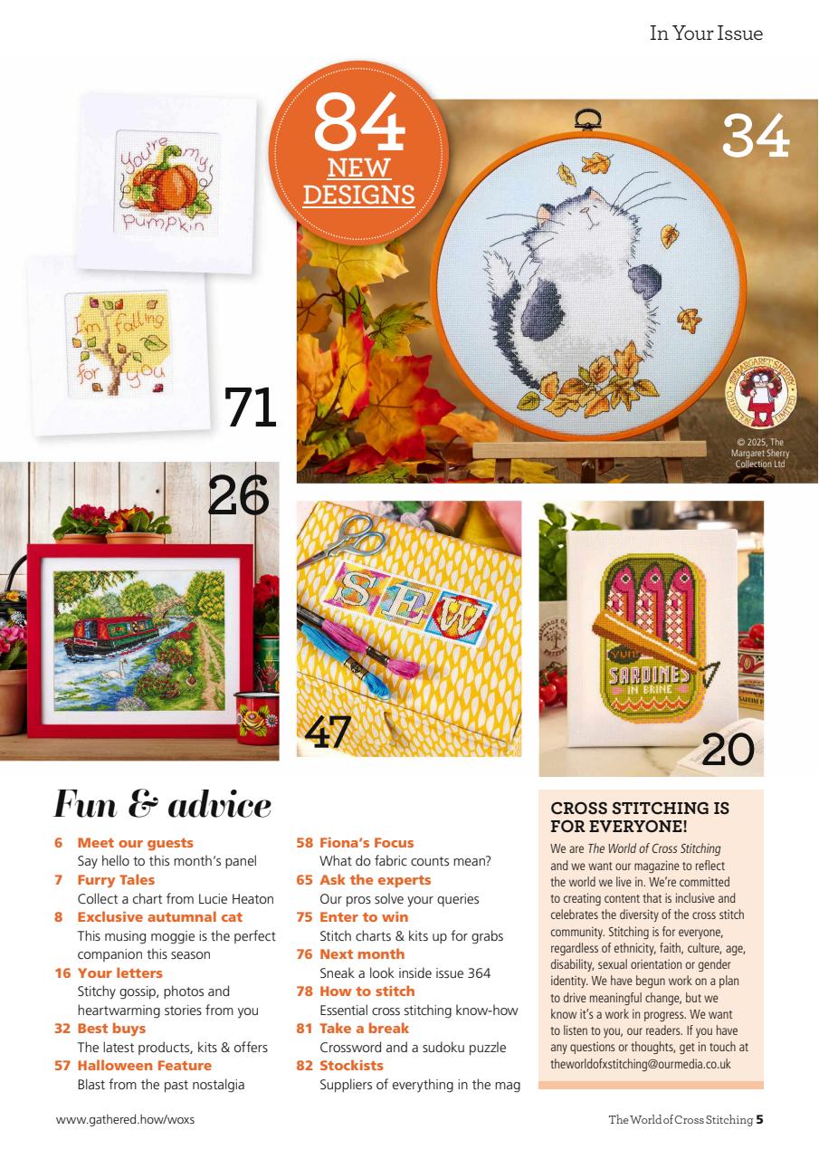 The World of Cross Stitching Preview Pages