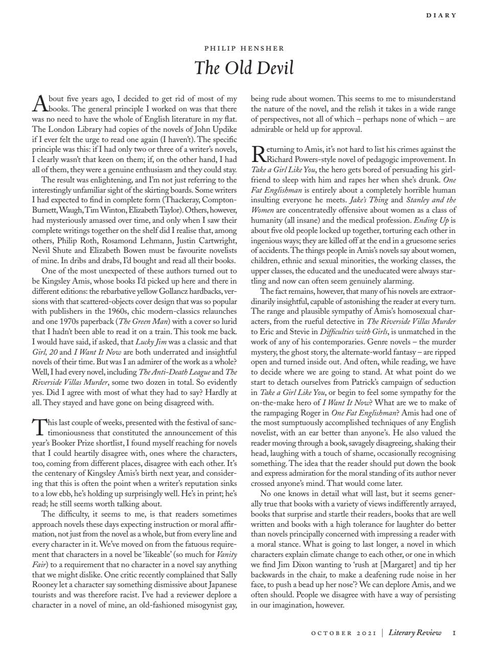 Literary Review Preview Pages