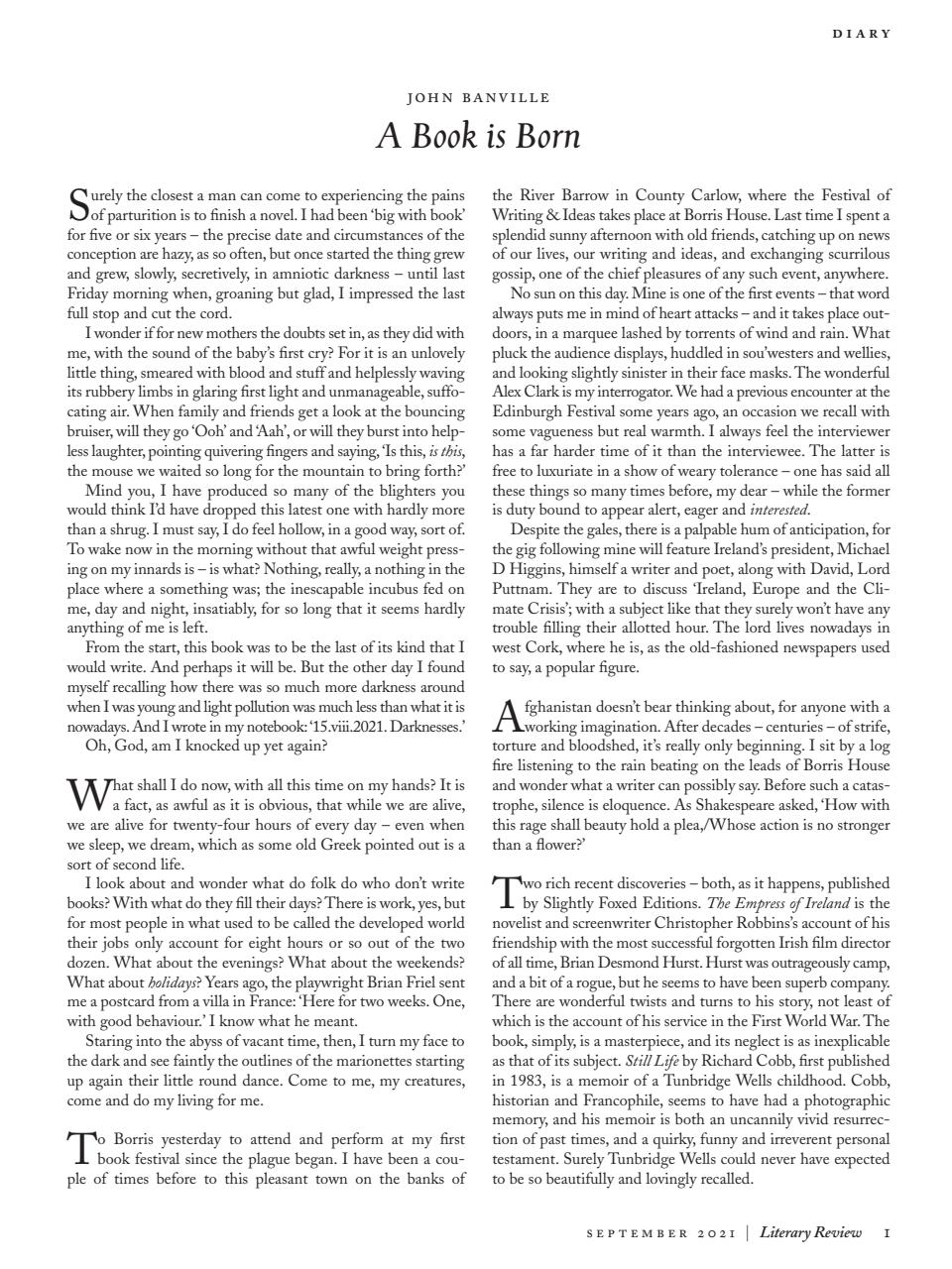 Literary Review Preview Pages