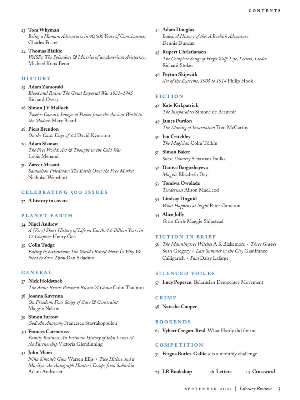 Literary Review Preview Pages